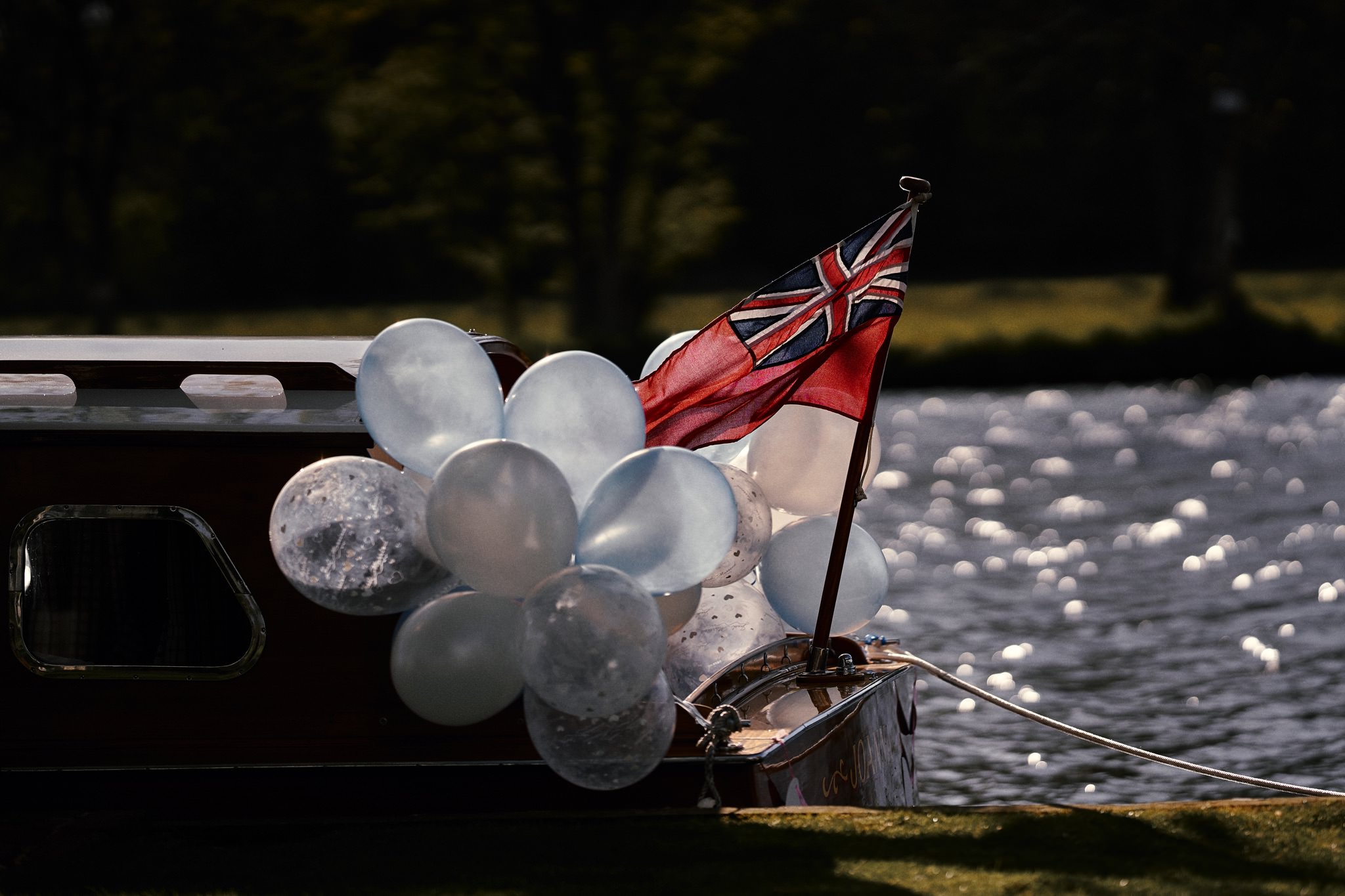 Wedding boat on the Thames